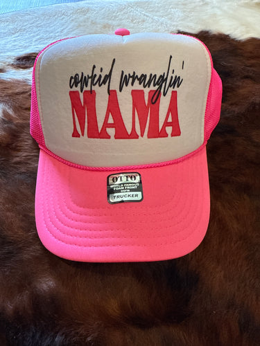 “Cow Kid Wranglin’ Mama” Trucker Hat – Snapback – Western Style | The Branded W & Co.